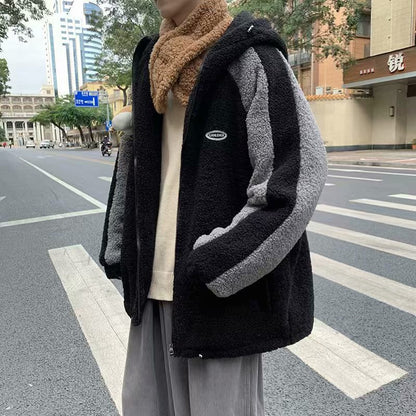 Autumn Winter Berber Fleece Cotton-padded Clothes Handsome